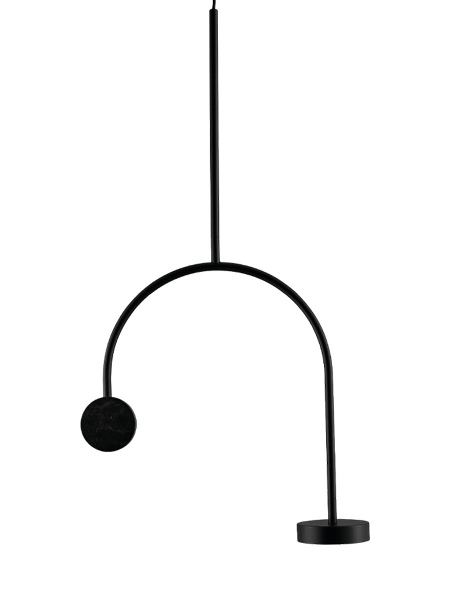 
"Grasil" LED Designer Pendant Lamp with Marble Base