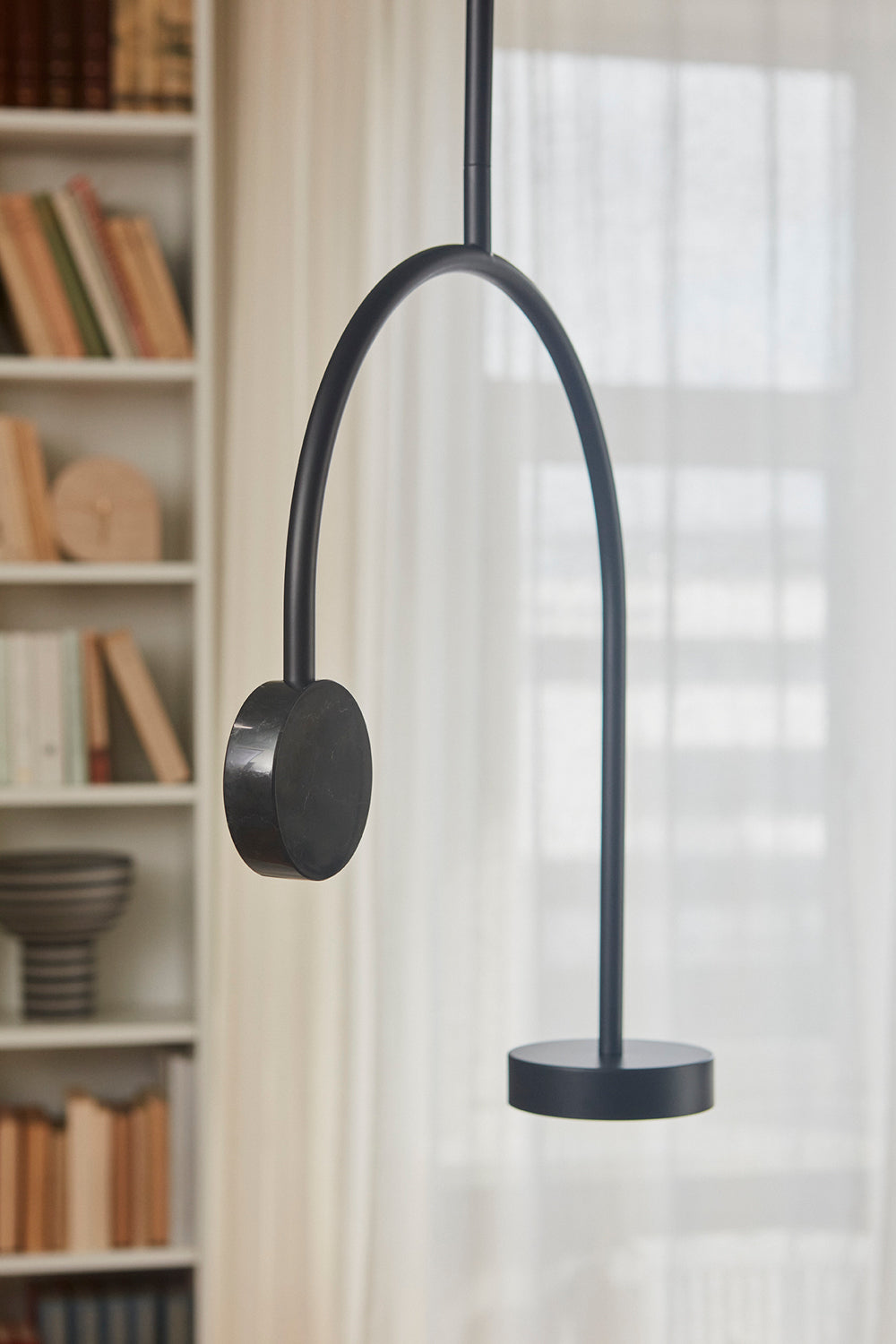 
"Grasil" LED Designer Pendant Lamp with Marble Base