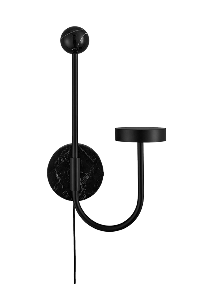 
LED Design Wall Lamp "Grasil" with Marble Base