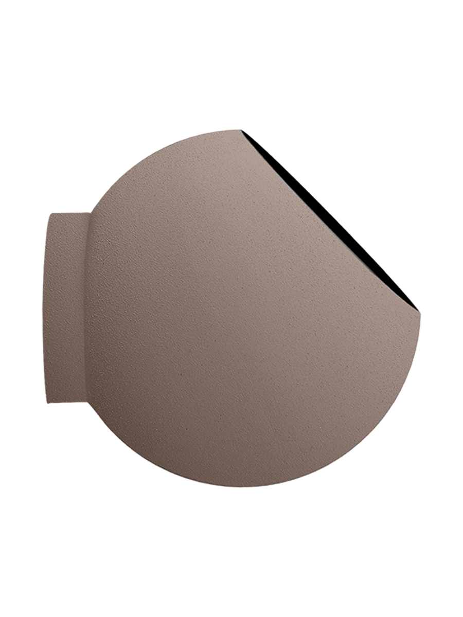 
Portavaso di design per interni/esterni con montaggio a parete „Globe“, tortora - Ø 21 x 18.8 cm