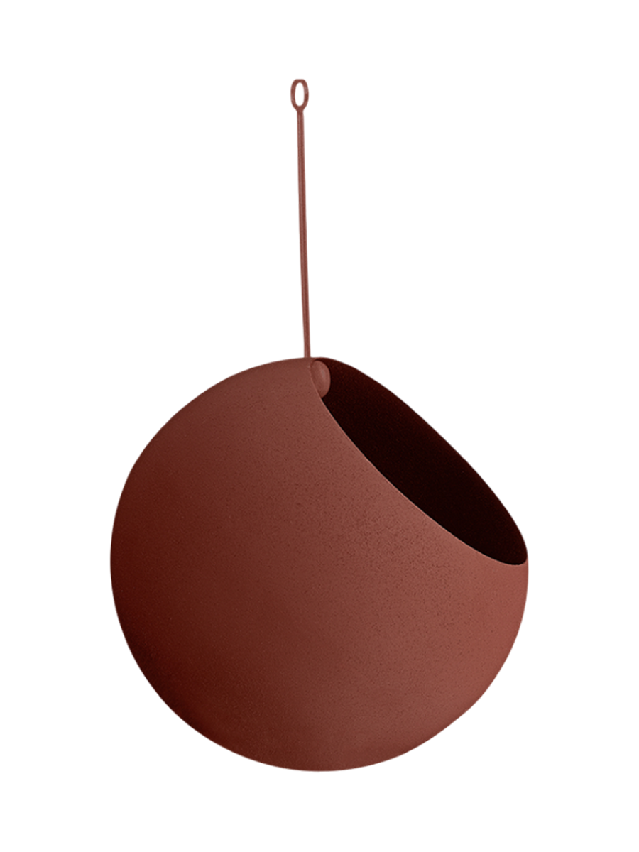 
Portavaso di design sospeso per interni/esterni „Globe“, Ginger Bread - Ø 17 x 28 cm