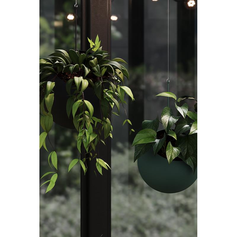 
Hanging Indoor/Outdoor Design Planter "Globe", Forest - Ø 17 x 28 cm
