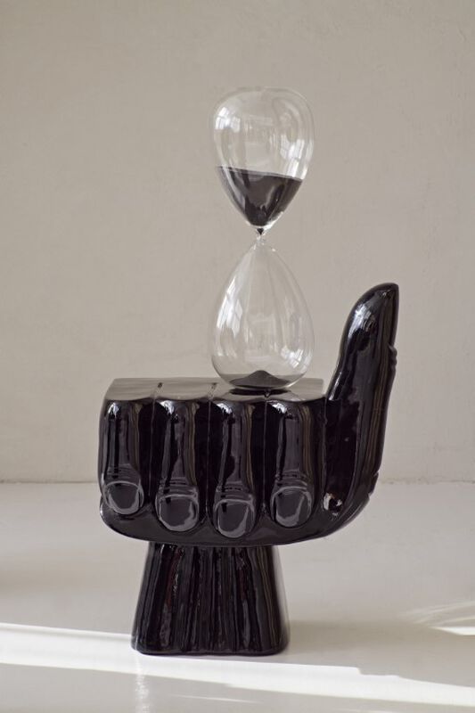
Design Stuhl & Beistelltisch „First“ - Schwarz
