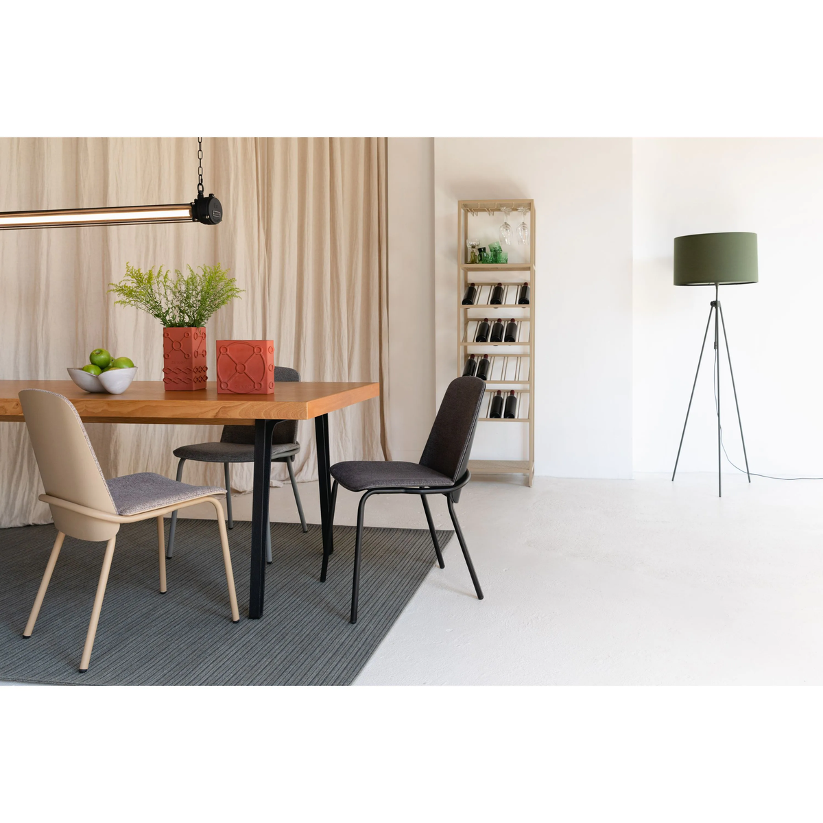 
Lampada da terra di design «Fan Lesley» - Verde