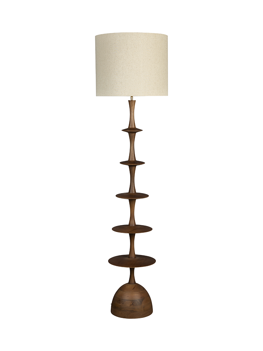 
Lampadaire design « Cath Walnut » Ø 45 x 179 cm