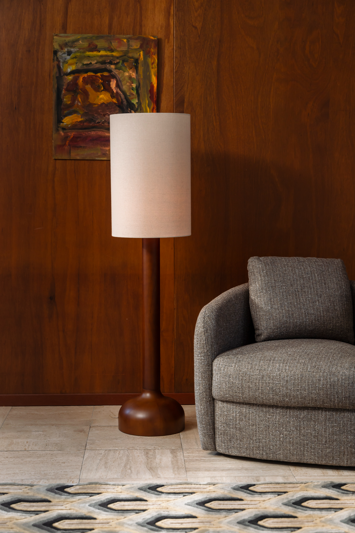 
Lampadaire design en bois massif « Jones »
