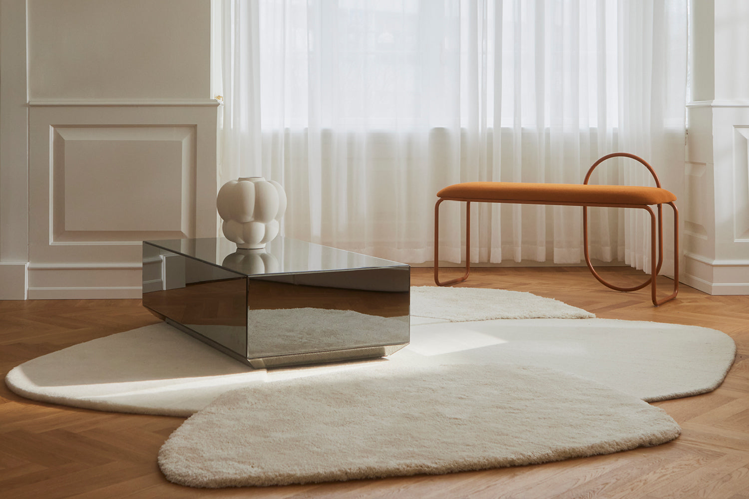
Tapis design « Mola », Crème - 209 x 288 cm