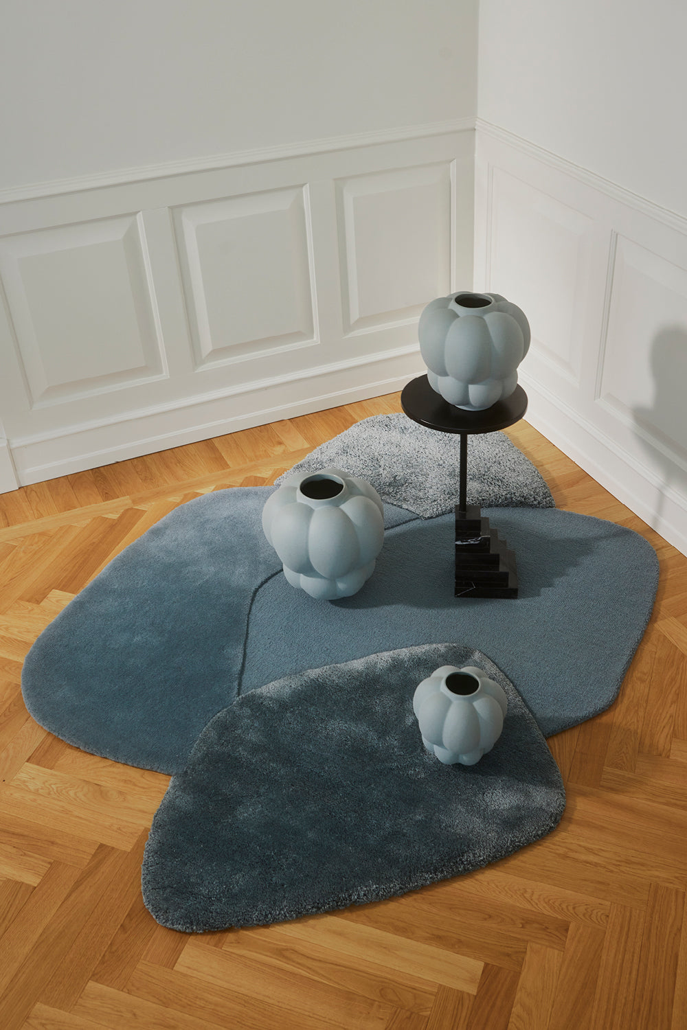 
Tapis design « Mola », Bleu Poussière - 140 x 195 cm