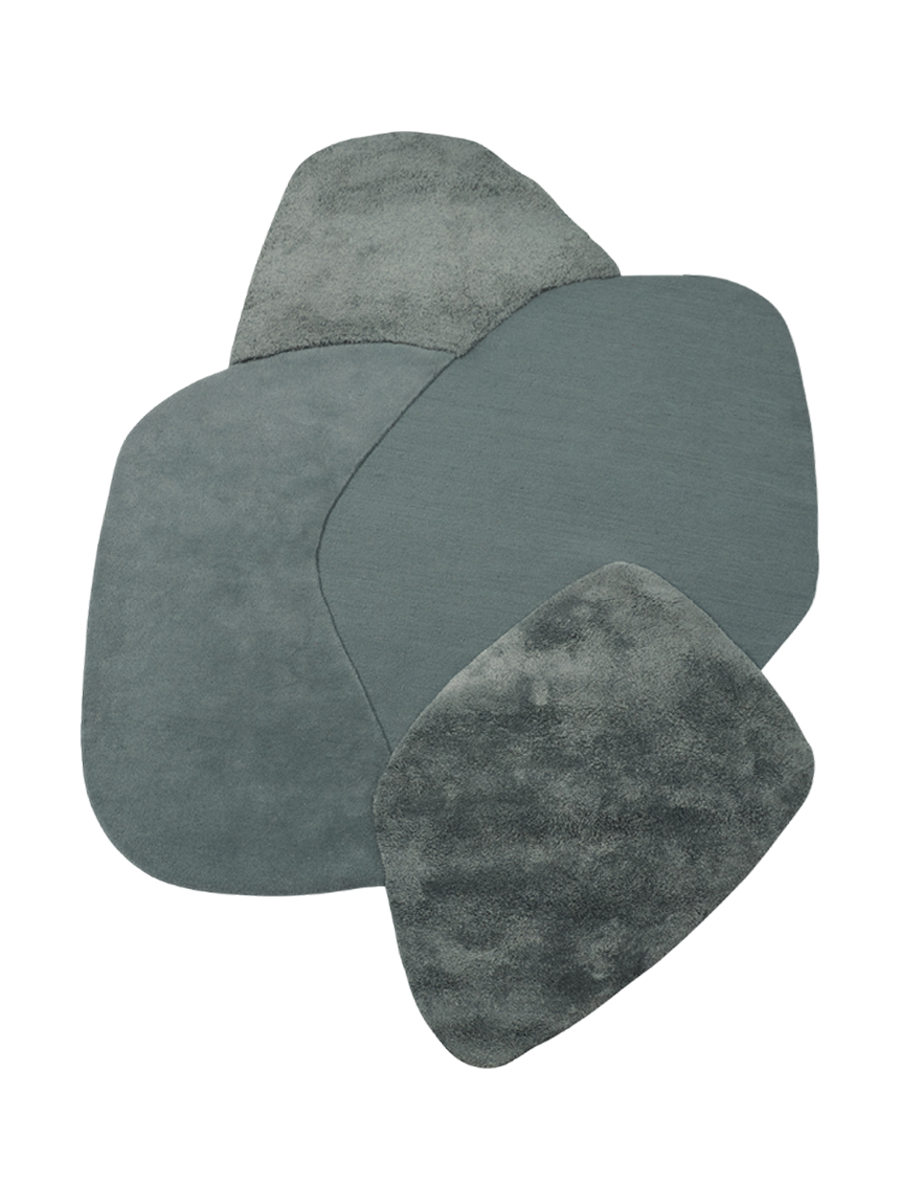 
Tapis design « Mola », Bleu Poussière - 209 x 288 cm