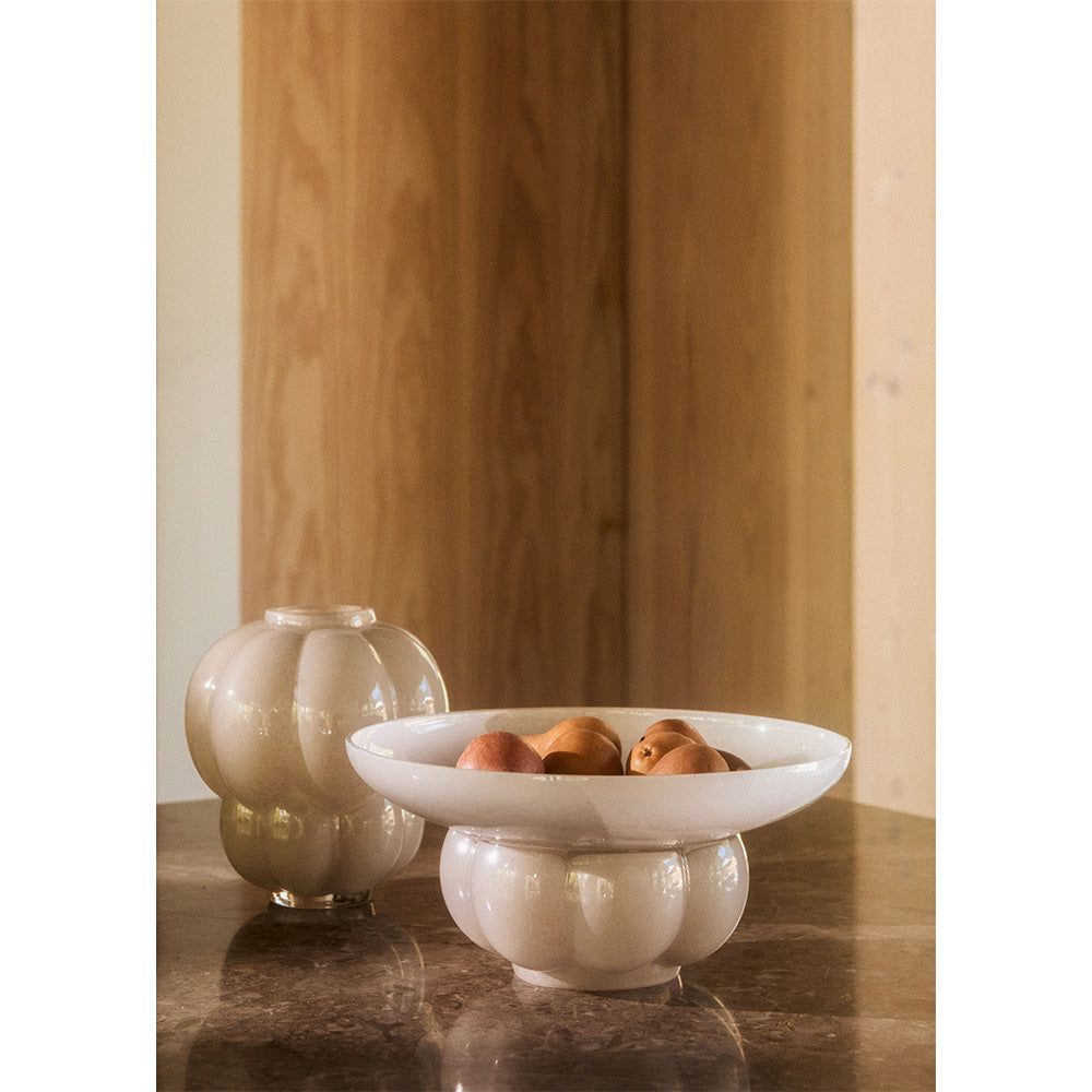 
Mundgeblasene Design Vase „Uva“ - Dove - Small