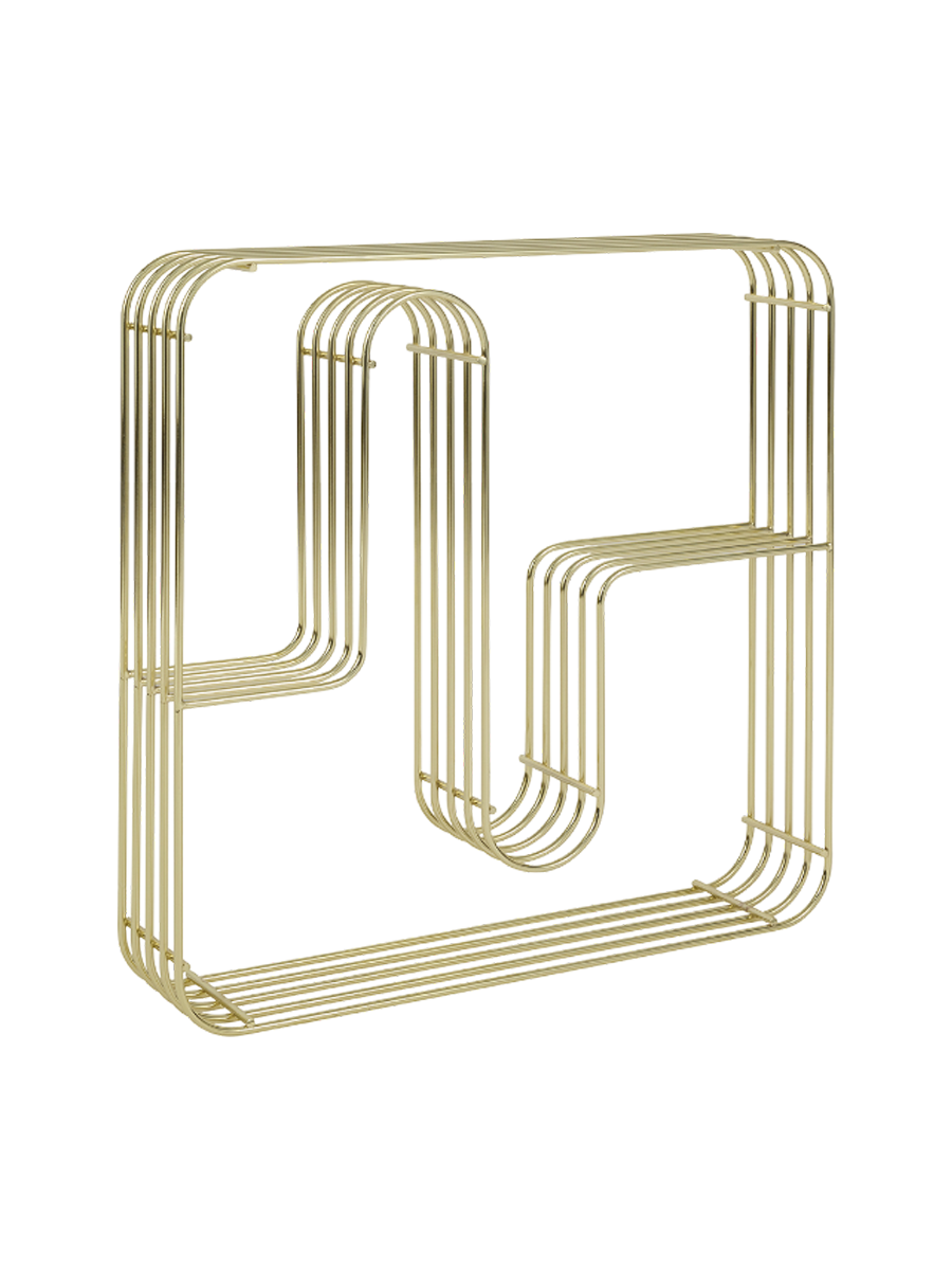 
Étagère murale design « Curva », Small - Or