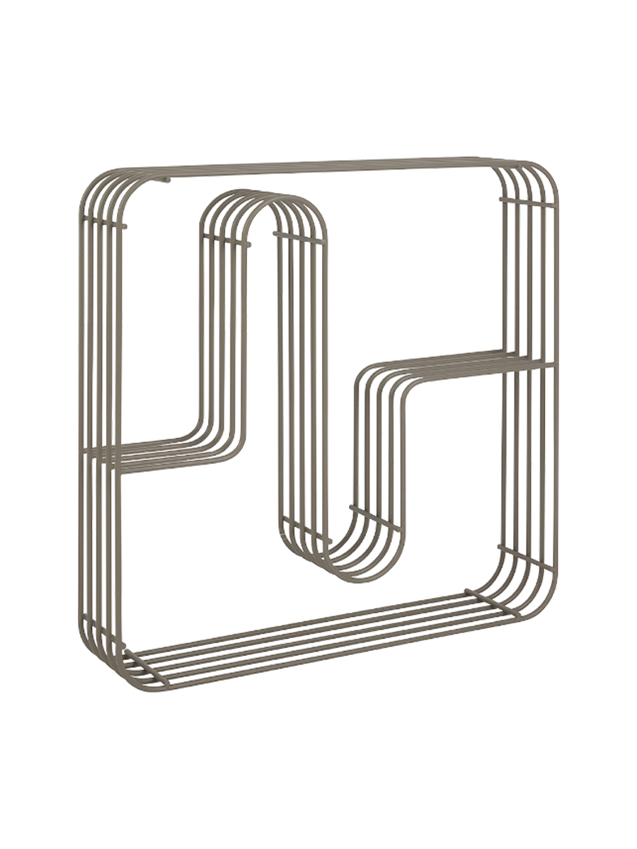 
Étagère murale design « Curva », Small - Taupe