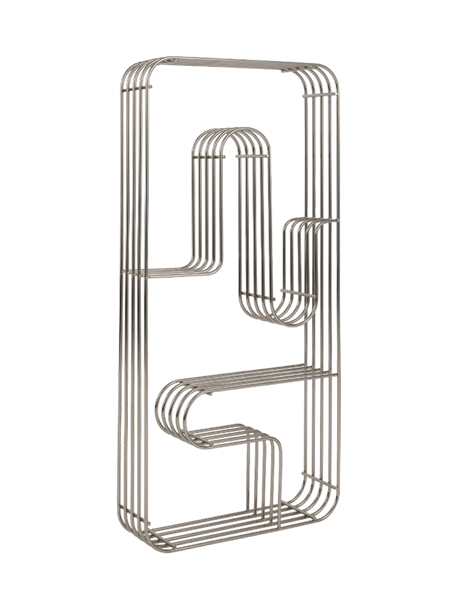 
Étagère murale design « Curva », grande - Argent