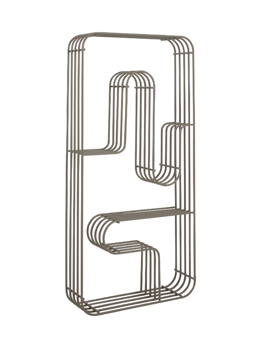 
Étagère murale design « Curva », grande - Taupe