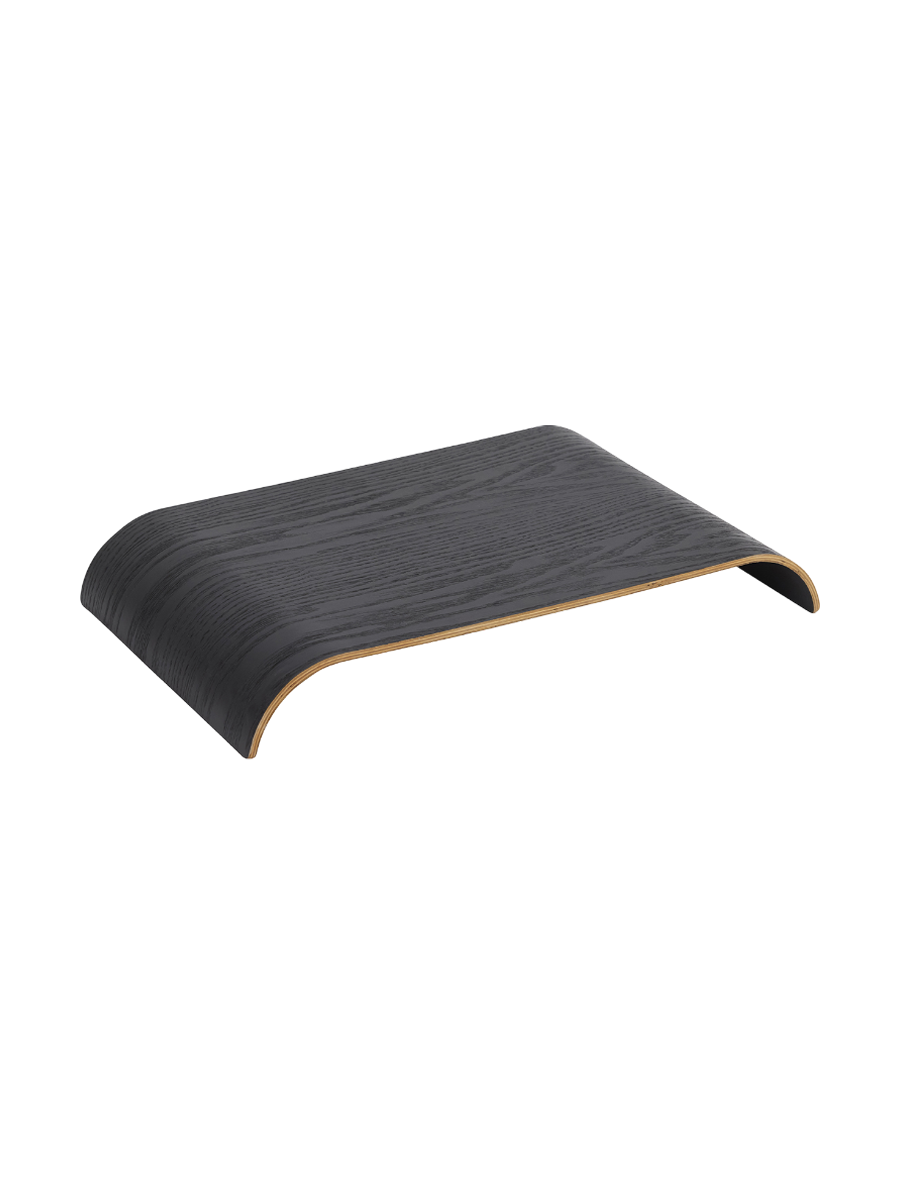 
Wooden tray "Curva" for the Curva wall shelf, Small - Black