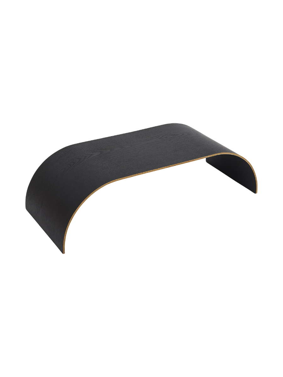 
Wooden Tray "Curva" for the Curva Wall Shelf, Medium - Black
