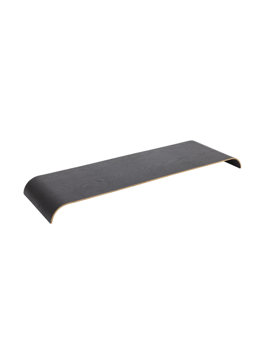 
Wooden tray "Curva" for the Curva wall shelf, Large - Black