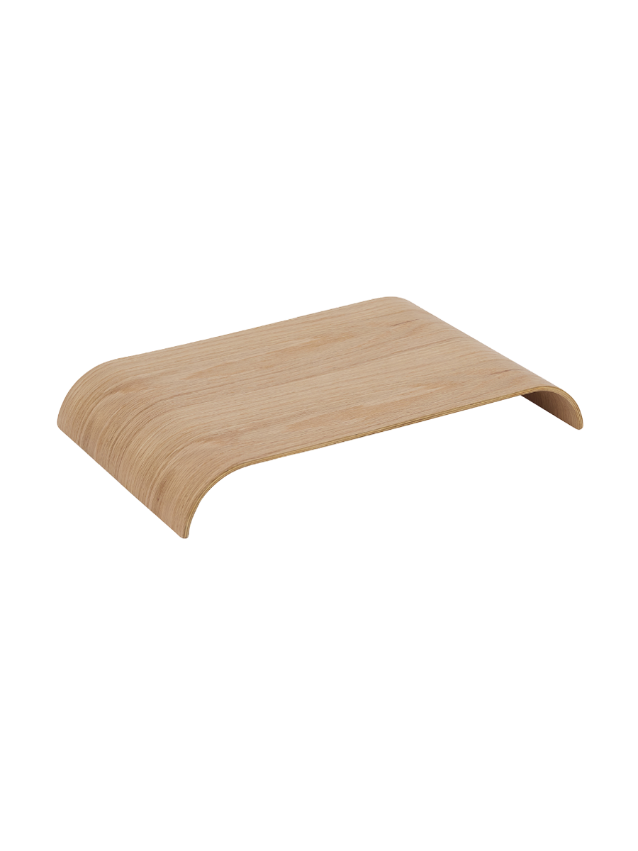
Wooden tray "Curva" for the Curva wall shelf, Small - Oak