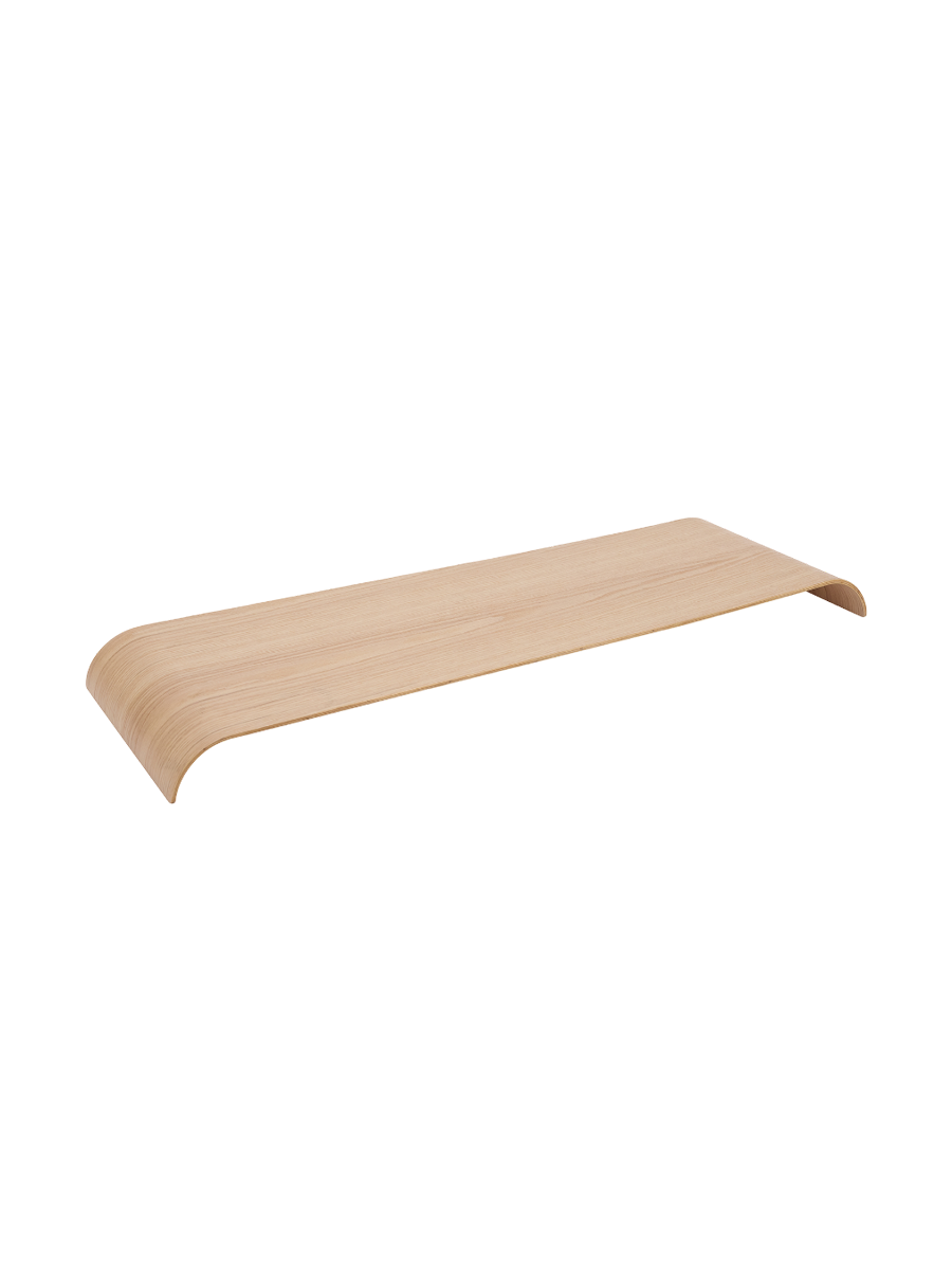 
Wooden tray "Curva" for the Curva wall shelf, Large - Oak