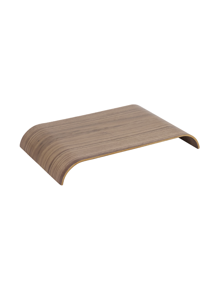 
Wooden tray "Curva" for the Curva wall shelf, Small - Nut tree