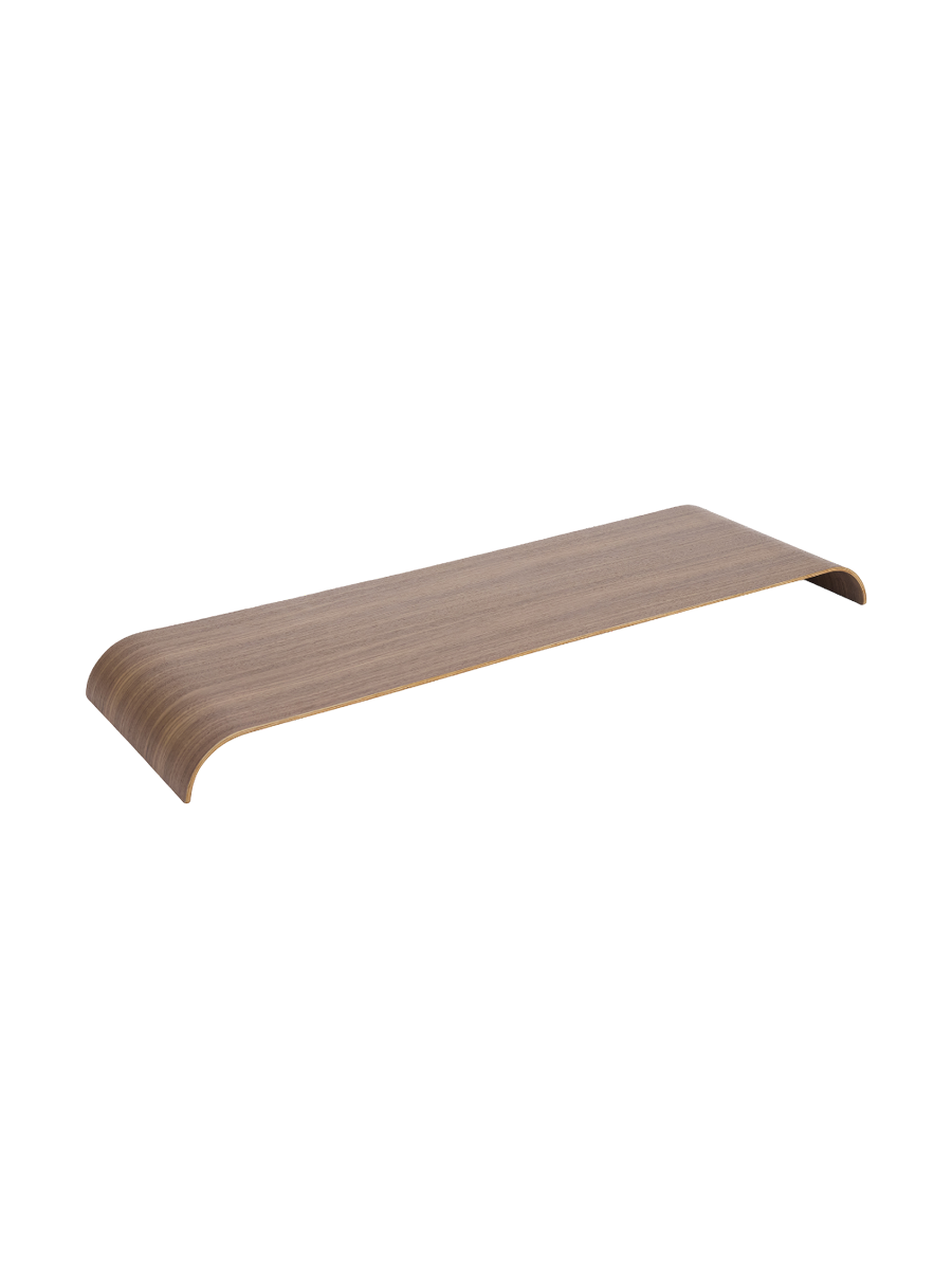 
Wooden tray "Curva" for the Curva wall shelf, Large - Nut tree