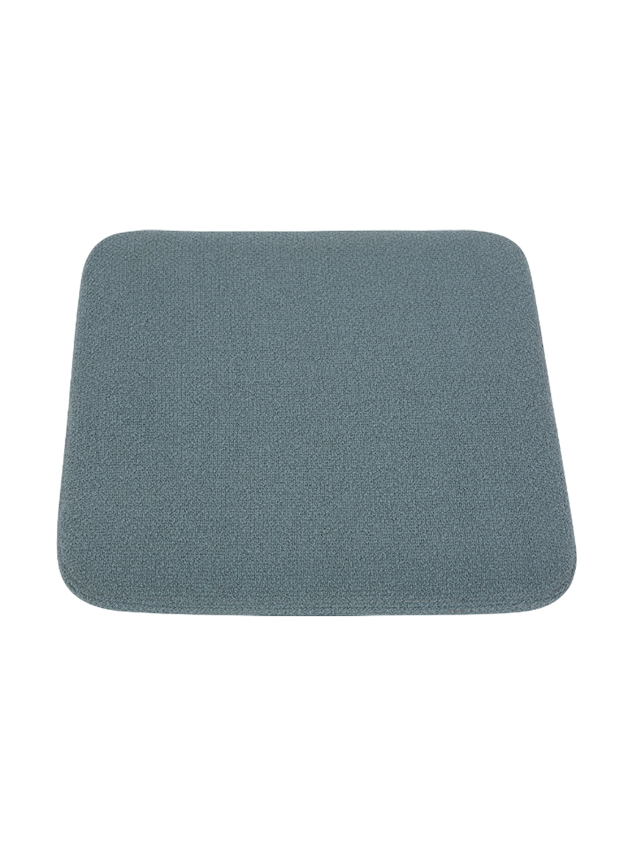 
"Curva" seat cushion for the Curva stool - Dusty Blue Bouclé