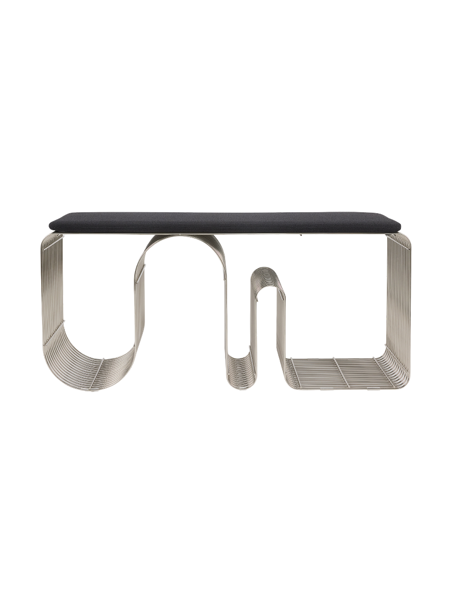 
Seat cushion "Curva" for the Curva bench - Anthracite Bouclé