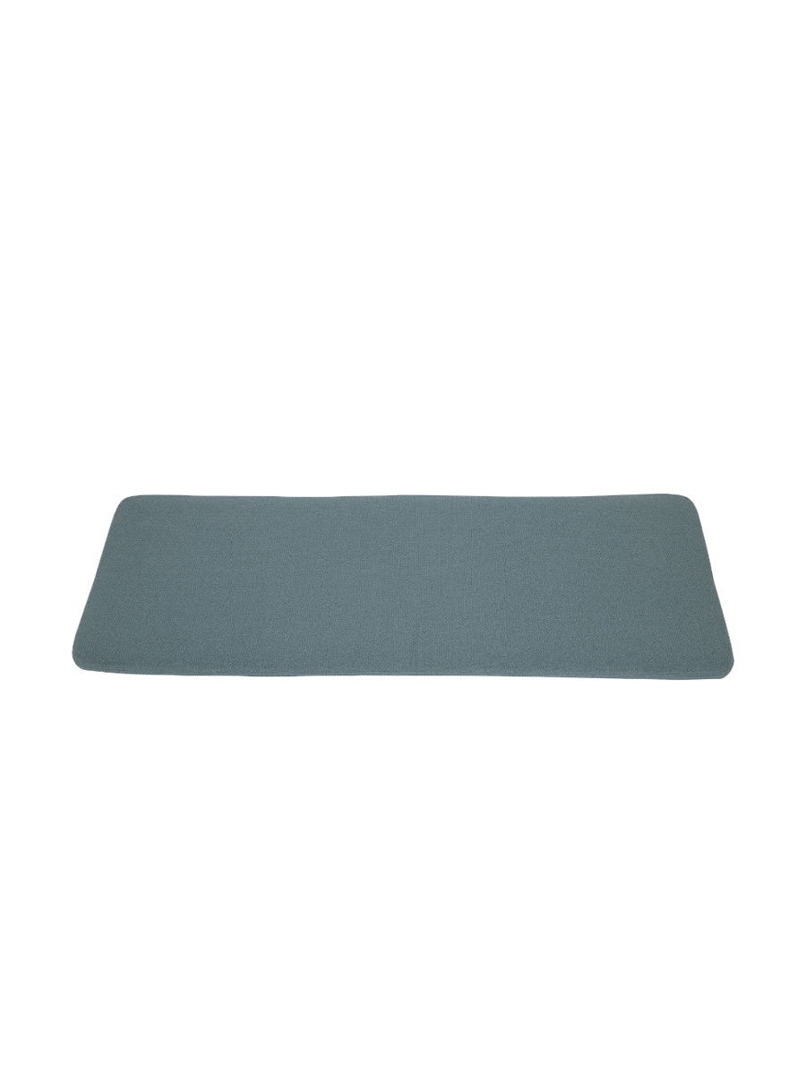 
Seat cushion "Curva" for the Curva bench - Dusty Blue Bouclé