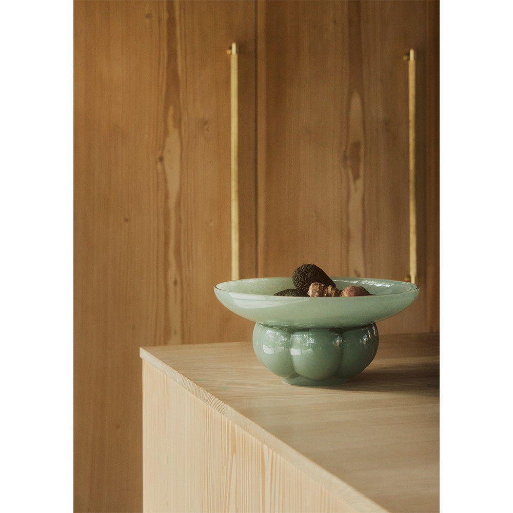 
Bol design soufflé à la bouche "Uva" Ø 33 cm - Vert pastel
