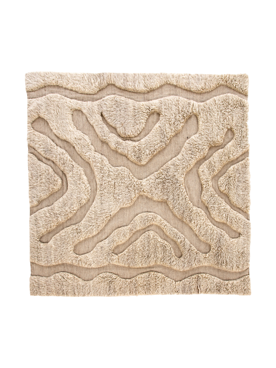 
Hand-Woven Designer Rug "Trondheim" Made of 100% Wool - 400 x 400 cm