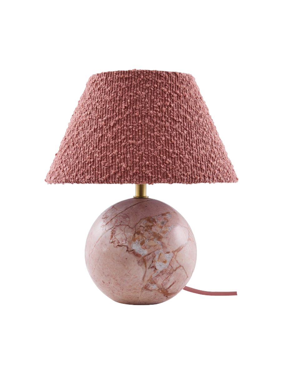 
Marble Design Table Lamp "Castello" Ø 24 x Height 28 cm - pink marble