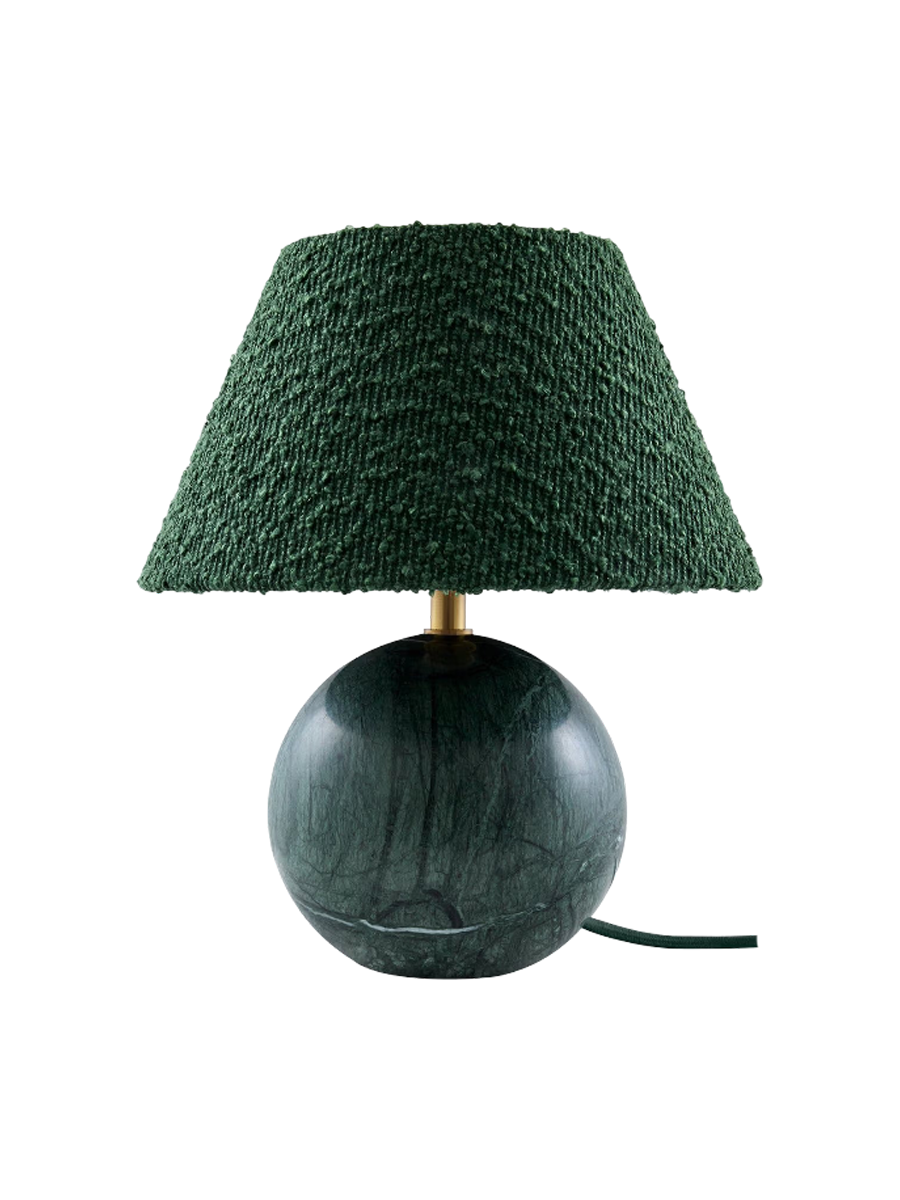 
Marble Design Table Lamp "Castello" Ø 24 x Height 28 cm - dark green marble