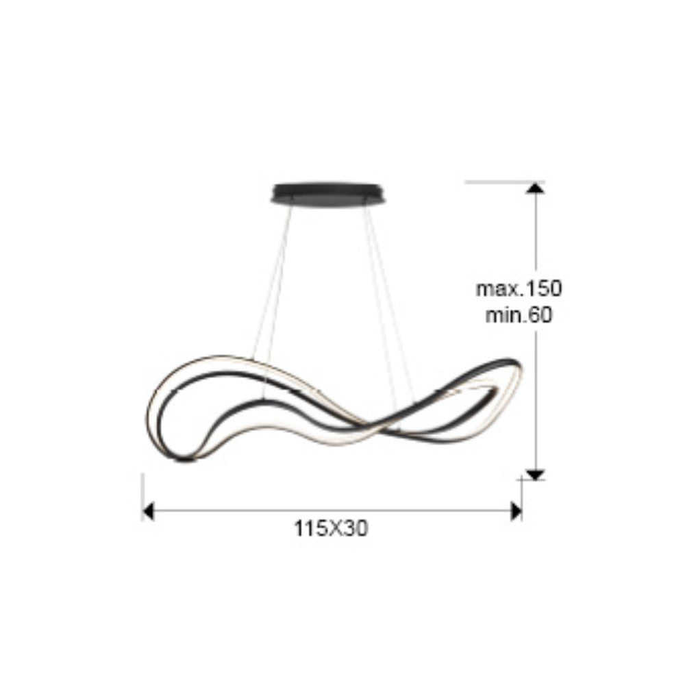 
Lampada a sospensione di design a LED «Danza»