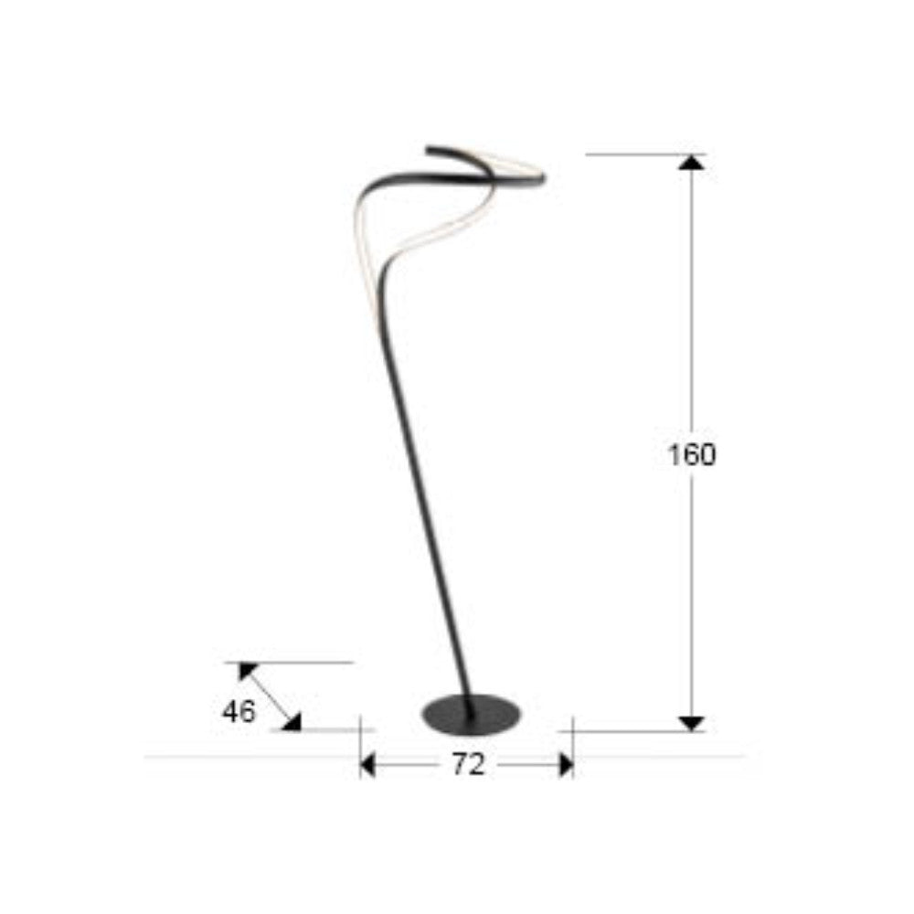 
LED Design Floor Lamp “Danza”