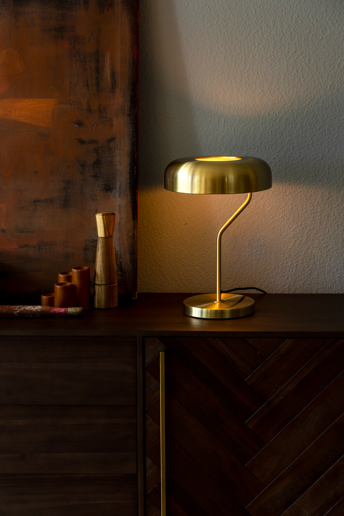 
Lampada da tavolo di design „Eclipse“ - Oro