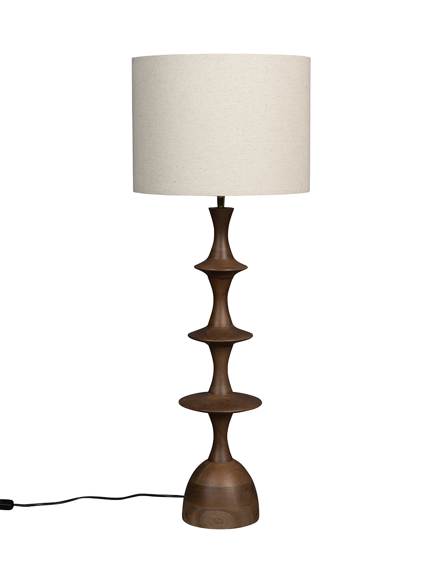 
Designer Table Lamp "Cath Walnut" Ø 34 x 90 cm
