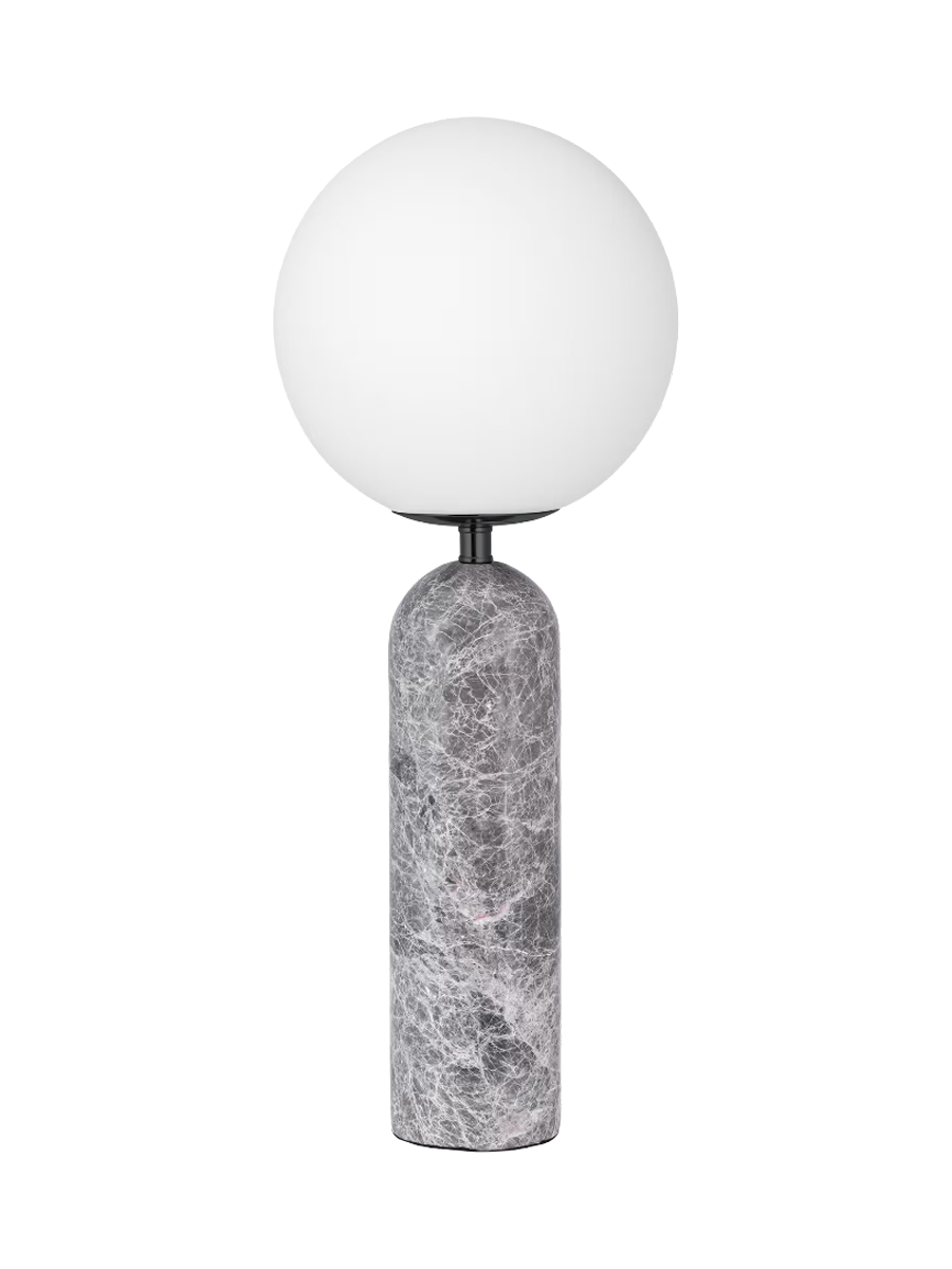 
Grande lampada da tavolo di design „Torrano“ con base in marmo - marmo grigio