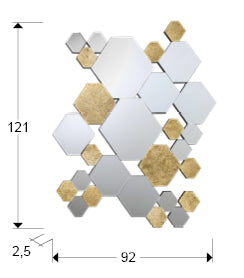 
Grand miroir mural design « Nadia »
