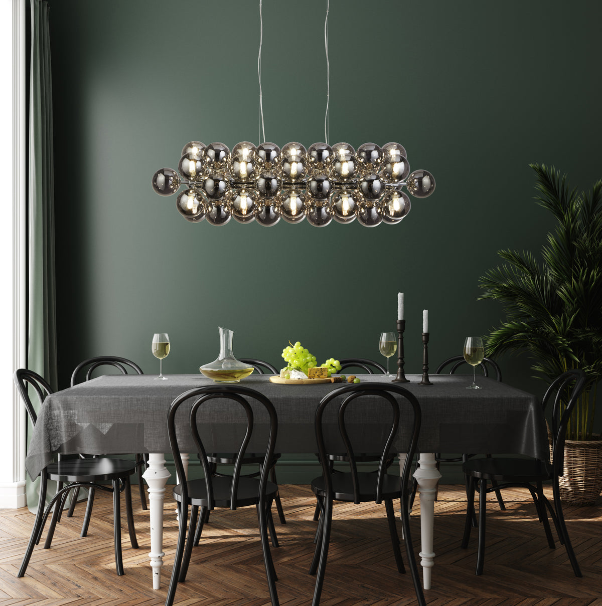 
Dimmbare Design Hängelampe „Berry“ 25-Flammig
