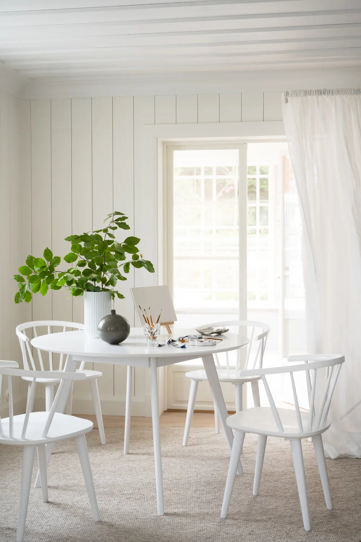 
Tavolo da pranzo rotondo «Yumi» Ø 115 cm - Bianco