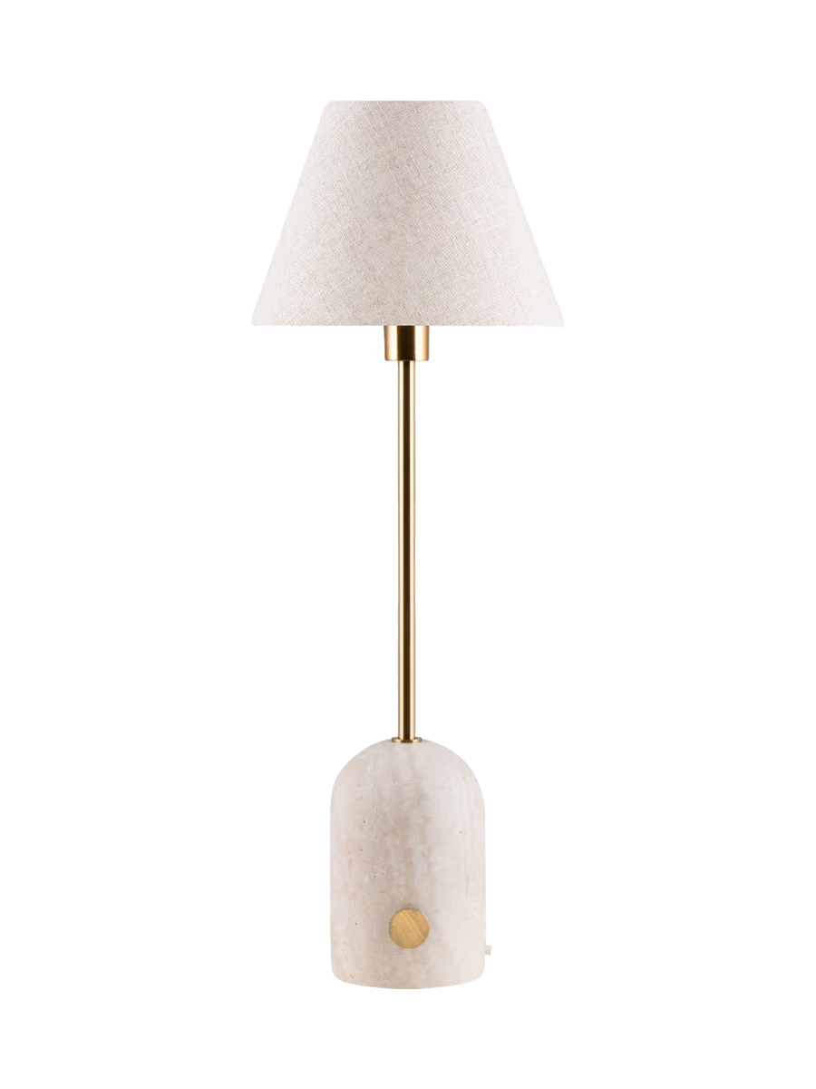 
Marble Design Table Lamp "Gino" - Travertine