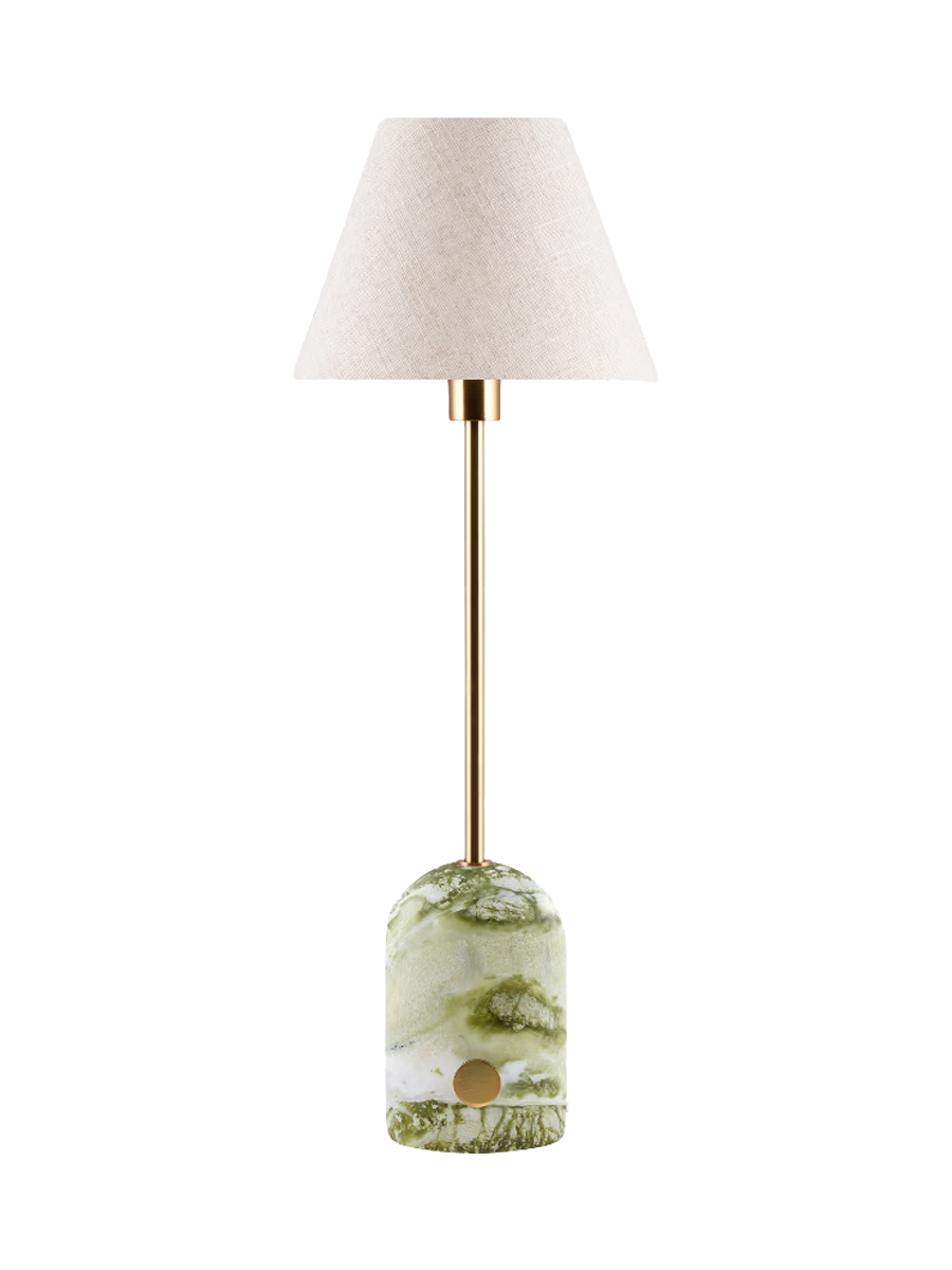 
Marble Design Table Lamp "Gino" - light green marble