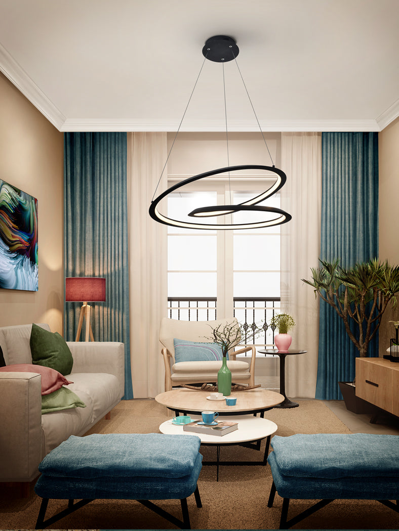 
Dimmable LED designer pendant lamp “Looping” - Ø 60 cm