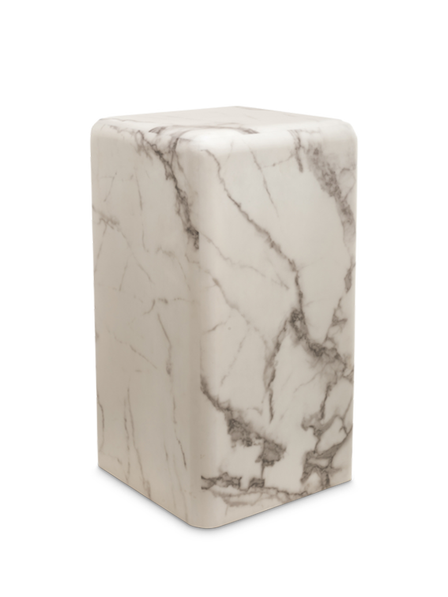 
Designer Decorative & Floral Column "Pillar" - W = 33 x 33 x height 61 cm / White Marble