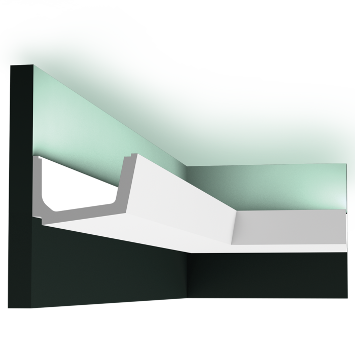 
Profilo decorativo da parete „STRAIGHT C 357“ per illuminazione indiretta - 200 cm