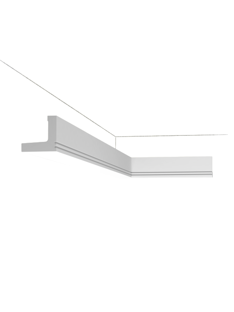 
Profilo decorativo da parete „STRIPE C 361“ per illuminazione indiretta - 200 cm