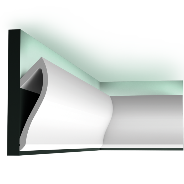 
Profilo decorativo da parete „SHADE C 371“ per illuminazione indiretta - 200 cm