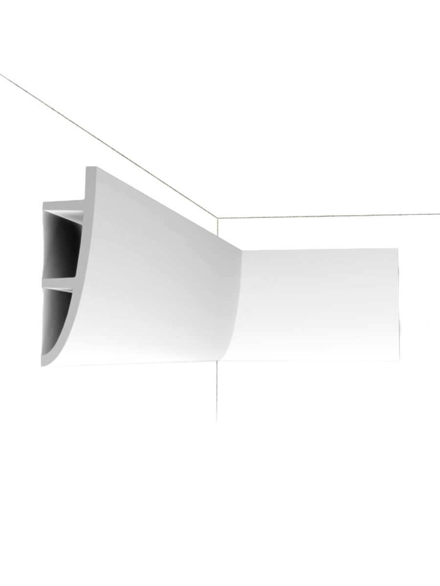 
Profilo decorativo da parete „ANTONIO C 374“ per illuminazione indiretta - 200 cm