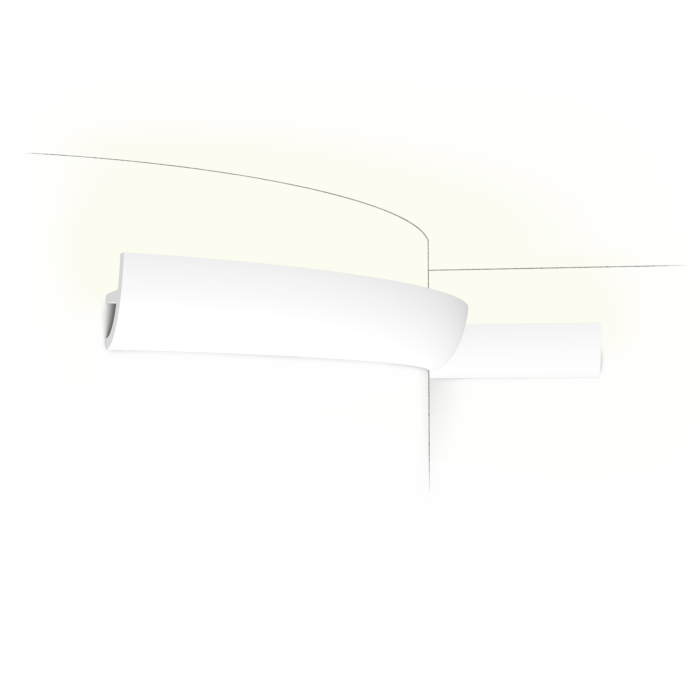 
Profilo decorativo da parete „ANTONIO C 373 Fle“x per illuminazione indiretta - 200 cm