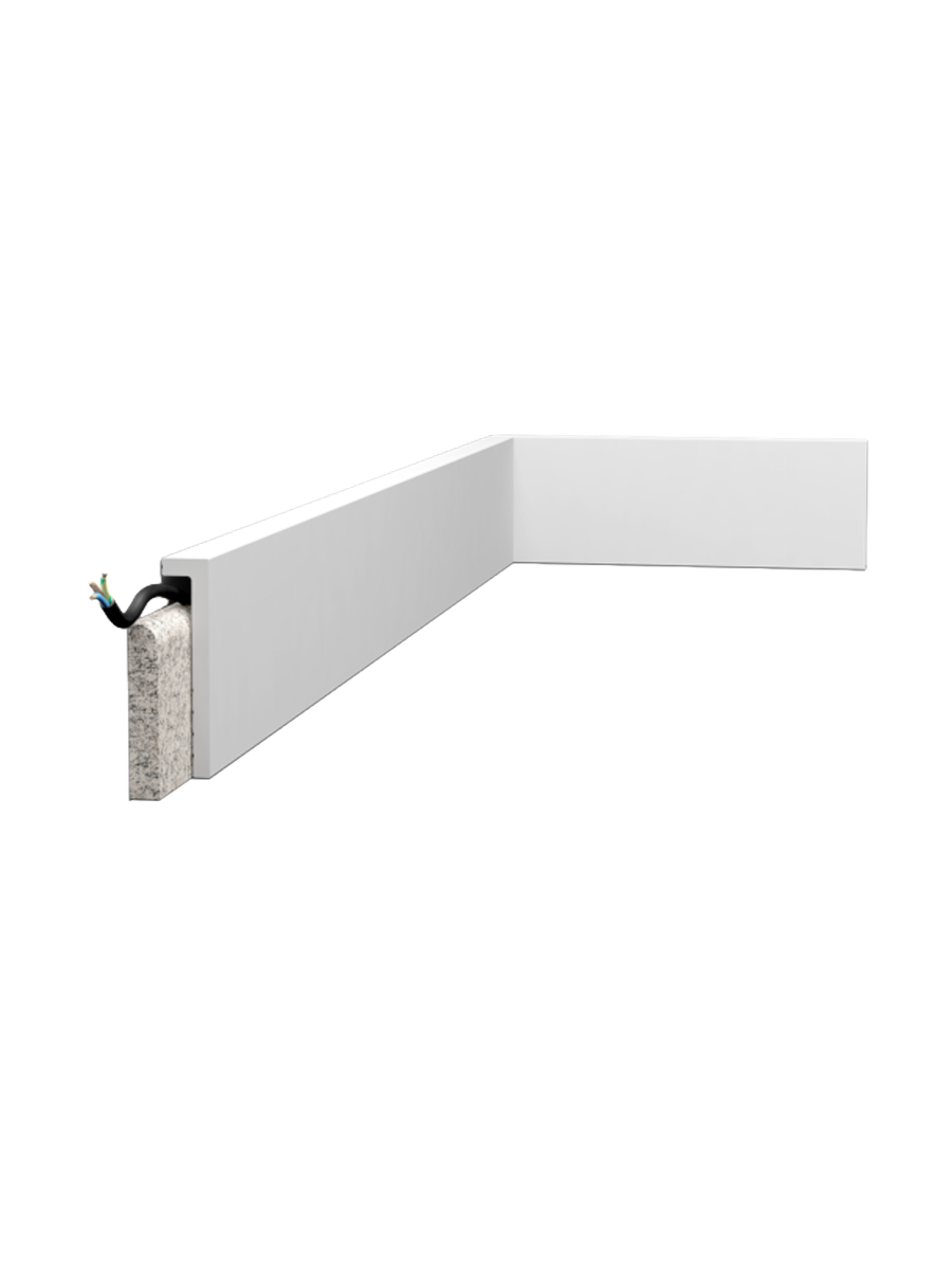 
Decorative & Cover Skirting Board "SQUARE SX 171" - 200 cm